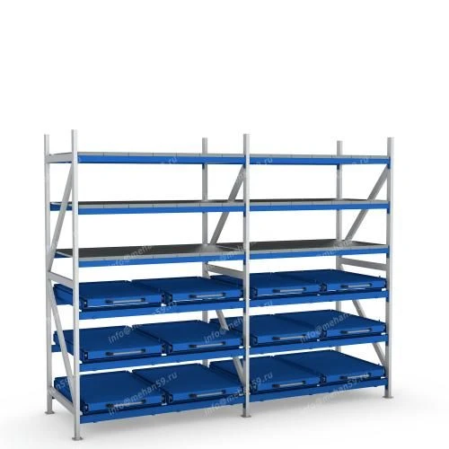 Heavy-Duty Shelving Unit for Tool Storage, Model 1659