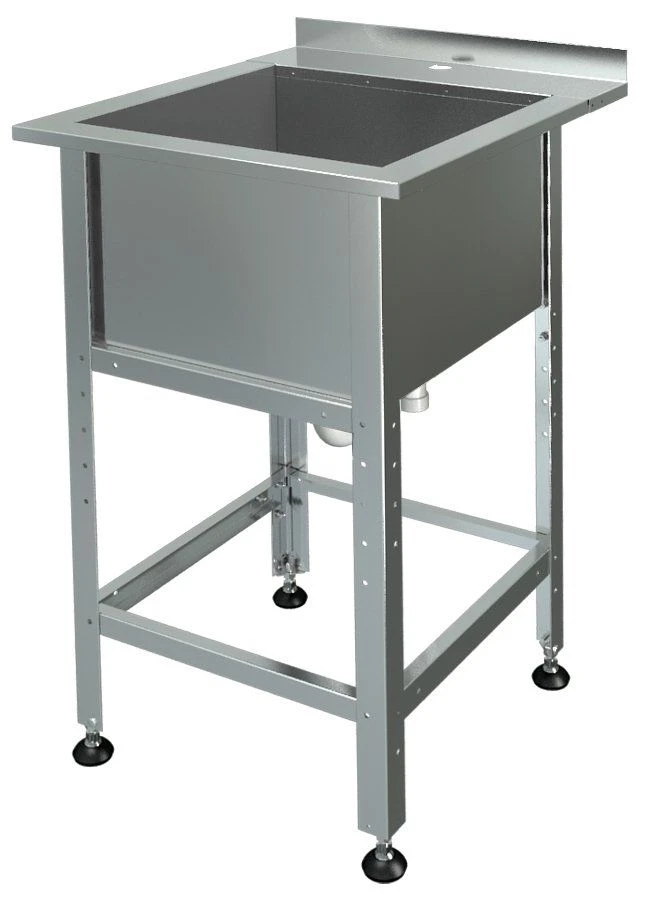 Stainless Steel Sink with Edge MБ-1-0.45-0.8/0.8 (AISI 430)