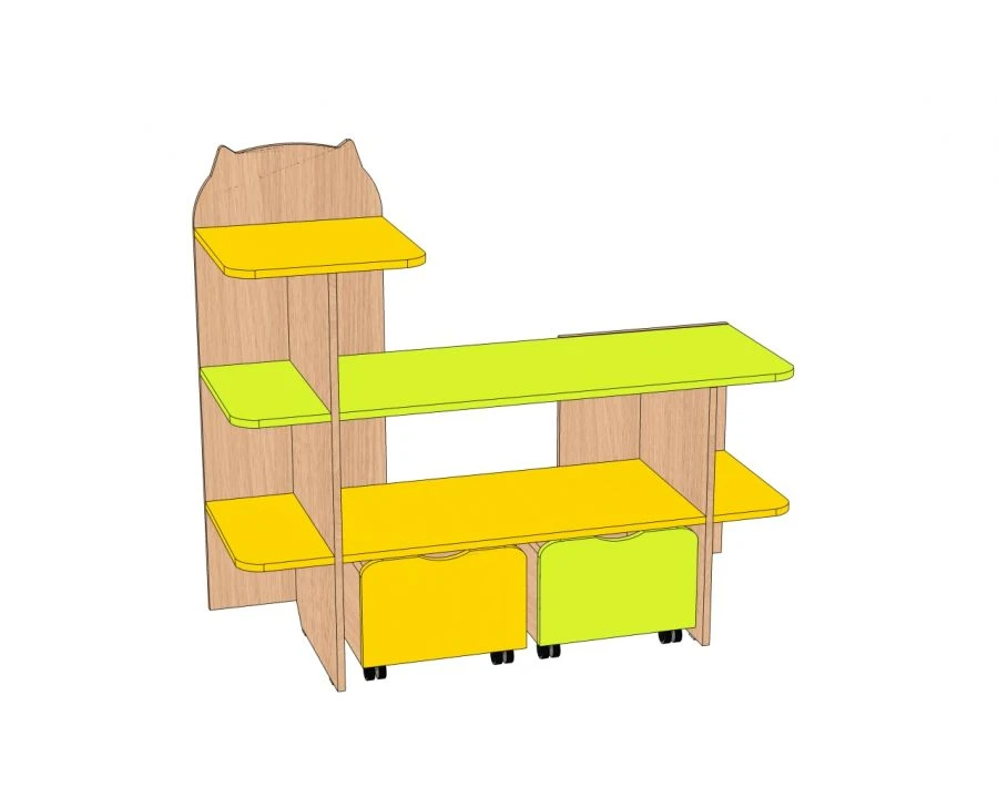 Nature Corner "Kitten" Children's Unit with Drawers UPD-2