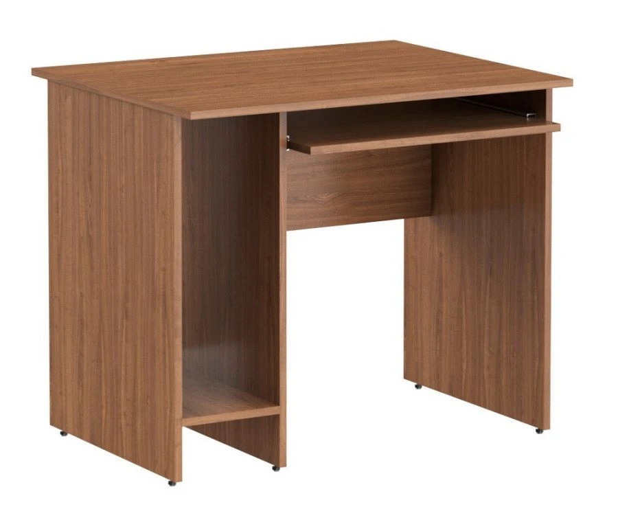 Computer Desk with Keyboard Shelf and Niche