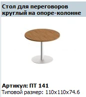 Round Conference Tabletop "Patriot" Model PT 440