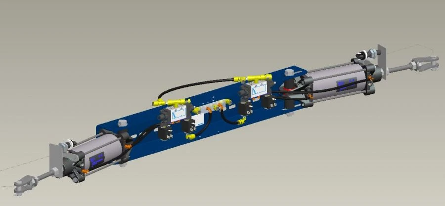 Pneumatic Door Actuator for Vehicles 40N2R63/116Z0B001