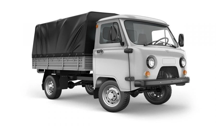UAZ 330365-610 Cargo Truck with Metal Cabin