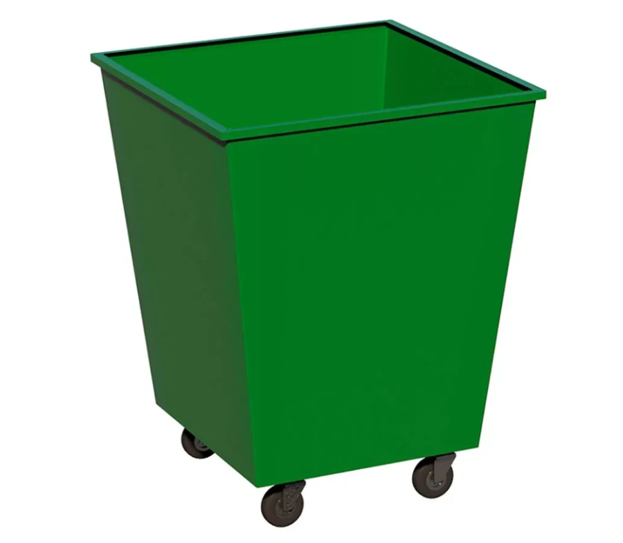 Metal Waste Container 0.75 m³ for Solid Waste Collection