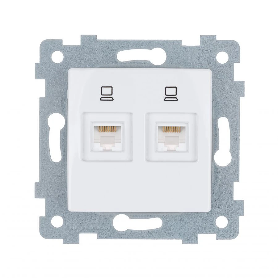 Low Voltage Hidden Installation Socket Mechanism "Maria" Model RK2-471 White