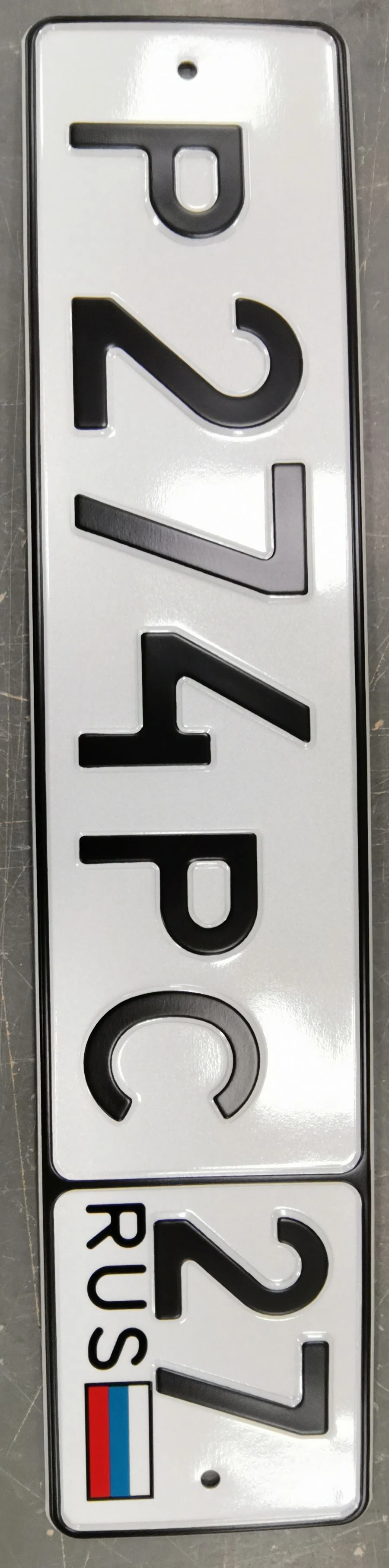 Vehicle Registration Plate Type 1 with Two-Digit Region Code