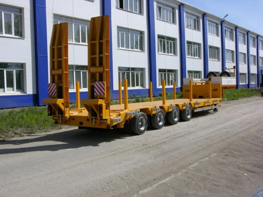 Metal Platform Semi-Trailer Politran 94184-013 for Heavy Cargo