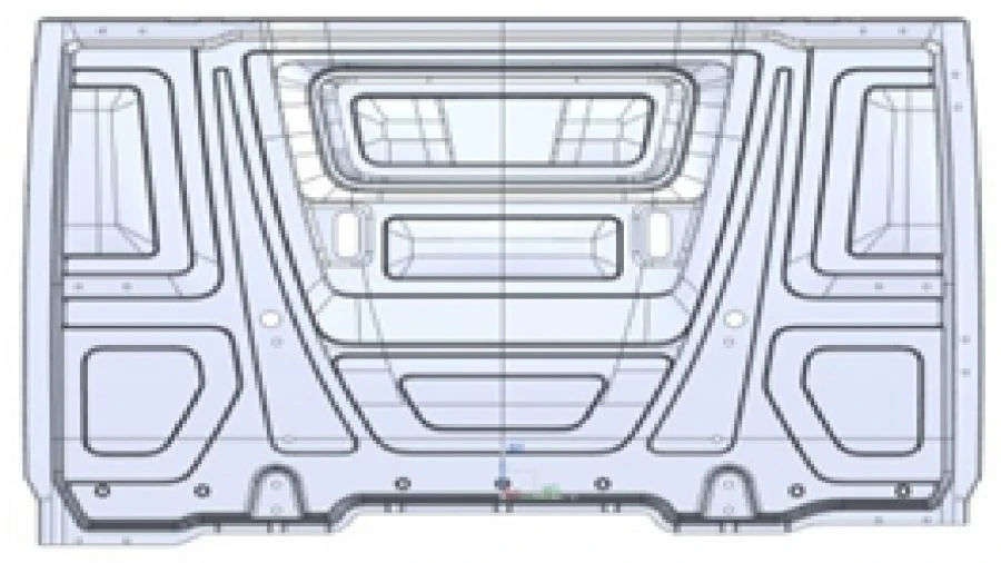Outer Rear Panel for Cars A9606473209