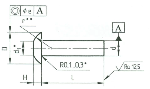 Flat-Rounded Head Rivets OСТ 1 34073-85