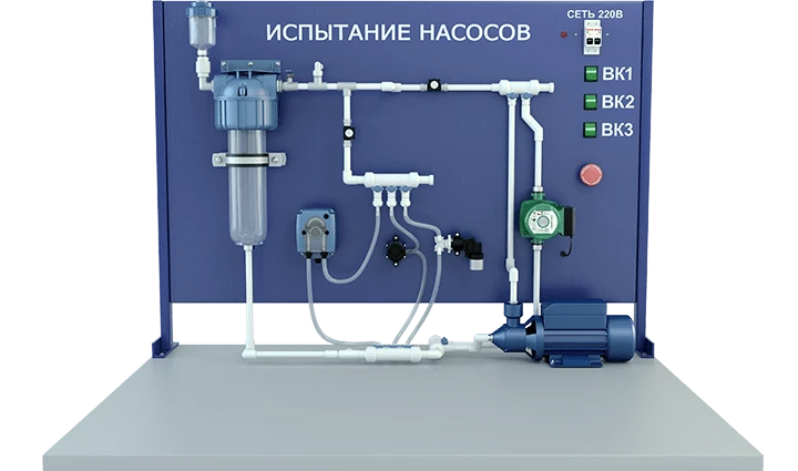 Laboratory Setup for Pump Performance Testing (Centrifugal, Peristaltic, etc.)