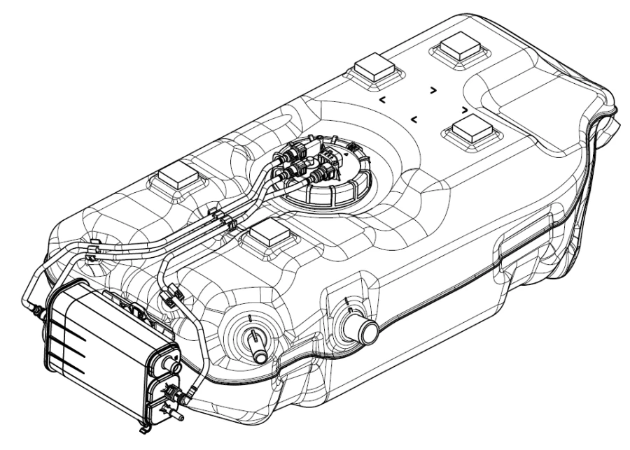 Plastic Fuel Tank for Efficient Fuel Storage 7601001RZS5Q