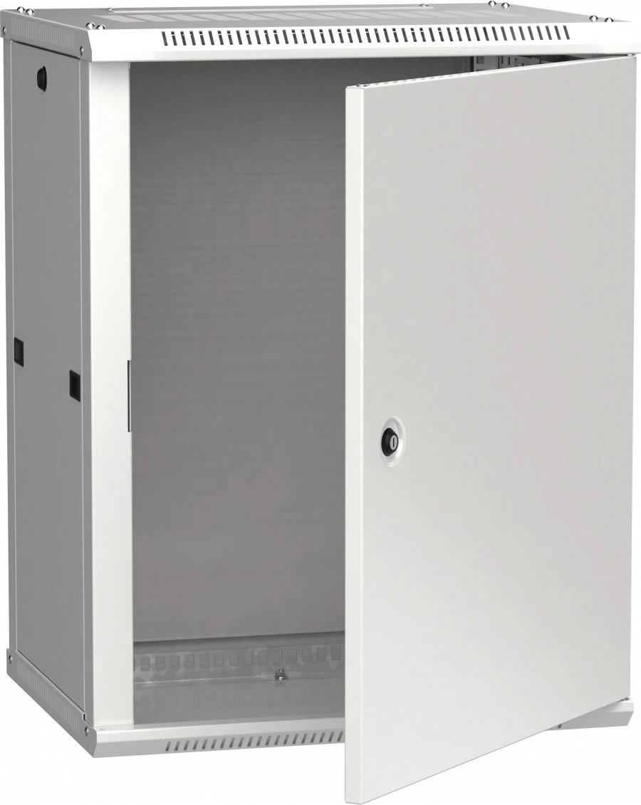 LINEA W 15U 600x450 mm Metal Door Wall Cabinet, RAL7035
