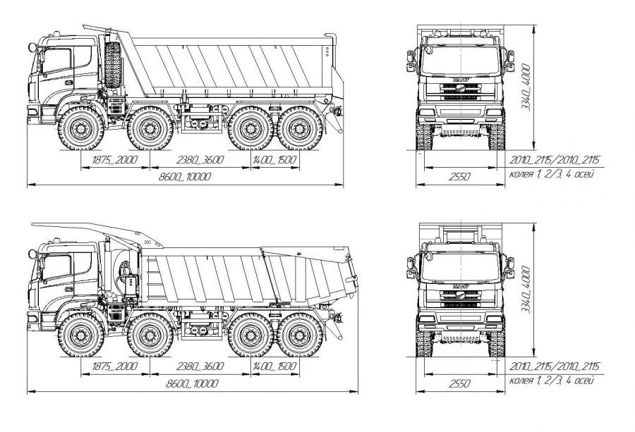 Dump Truck for Bulk Cargo Transport - HANT 8051B Model