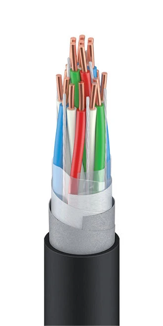 Fire-Resistant Alarm and Locking Cable with Water-Blocking Elements