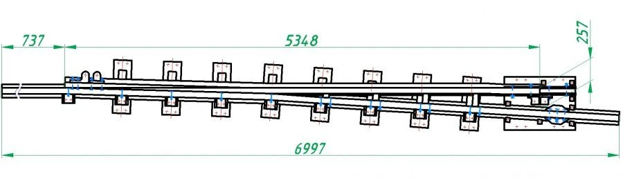 R65 Type Frame Rail with Point (Project 2663.010/01)