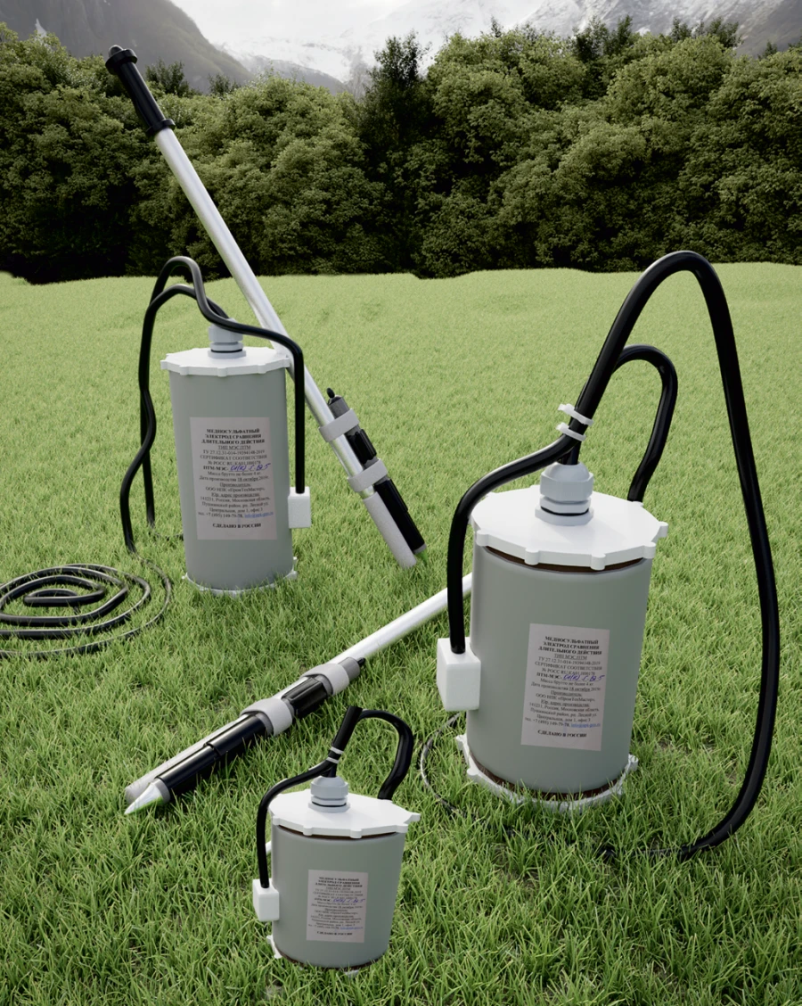 Copper Sulfate Comparison Electrodes with Gel Electrolyte PTM-ME