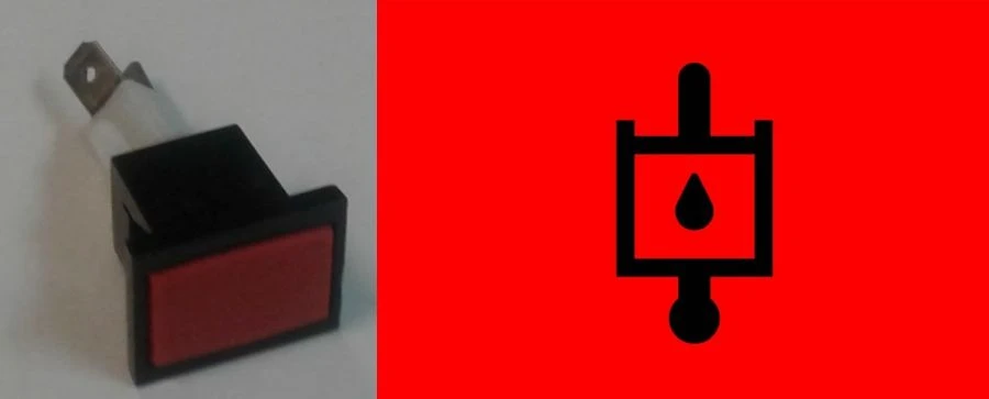 Temperature Indicator Lamp for Hydraulic Systems Model 2202.3803-48A