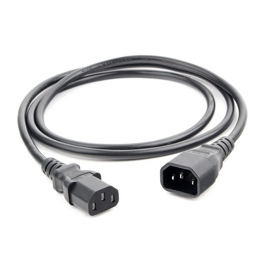 Black Power Cable PVS-AP 3*0.75 C13-C14 1.8m 10A with Grounding
