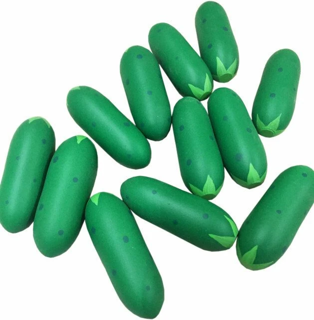 Wooden Cucumber Counting Material - 12 Pieces