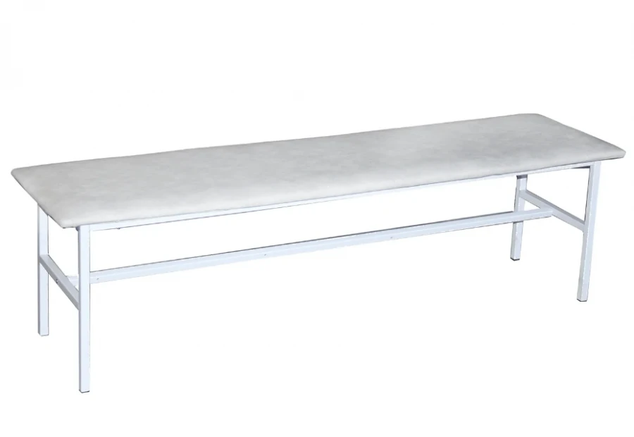 Metal Frame Bench with Custom Upholstery