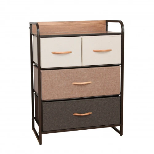 Steel Frame Chest of Drawers with MDF