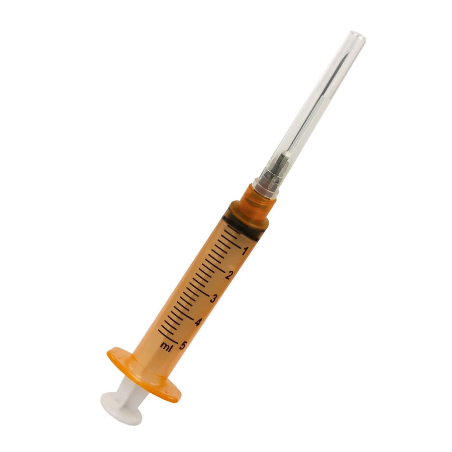 Disposable Sterile Injection Syringe 5ml with Luer Lock Tip