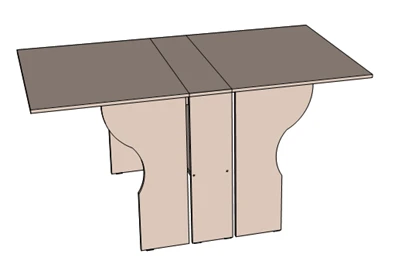 Folding Table, Book Table - Customizable Design