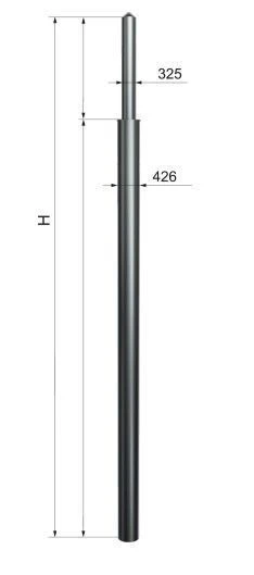 Tubular Straight Lighting Support for Contact Network