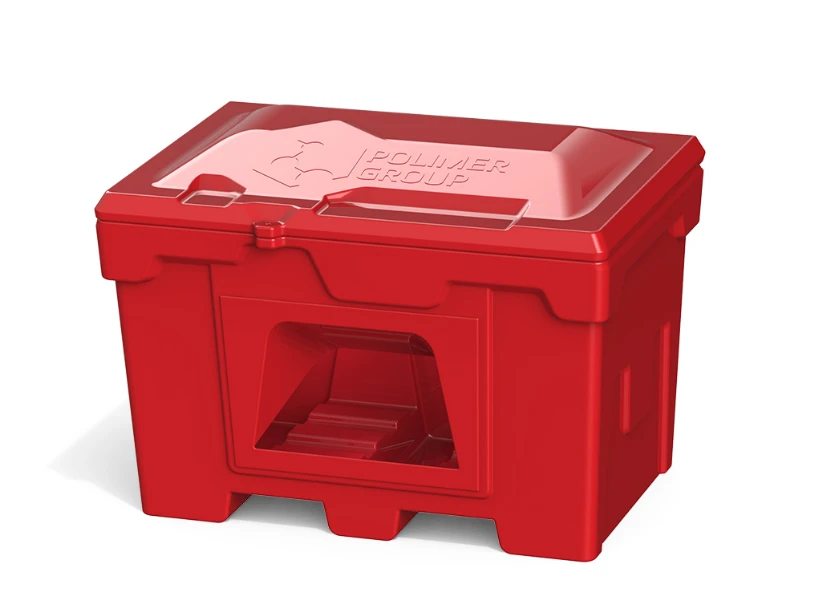 Plastic Storage Box 500L with Dispenser for Sand and Reagents