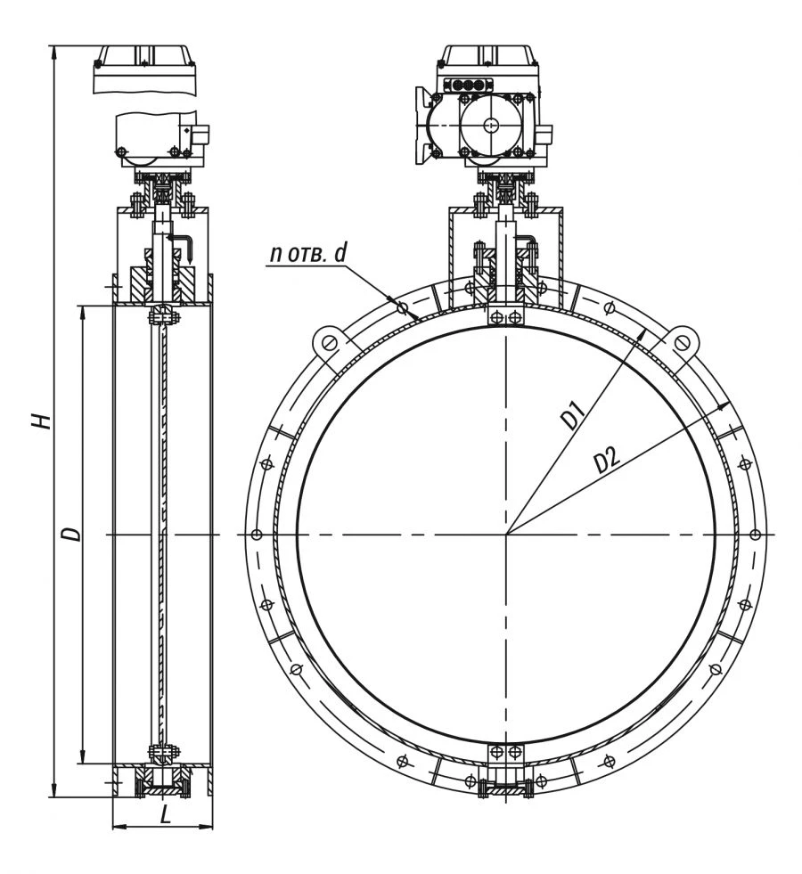 Regulating Valve 10с-5-4Э for Fluid Flow Control