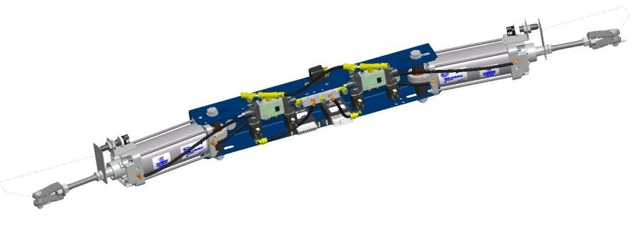 Pneumatic Door Actuator for Vehicles 40N2R63/116T1B114