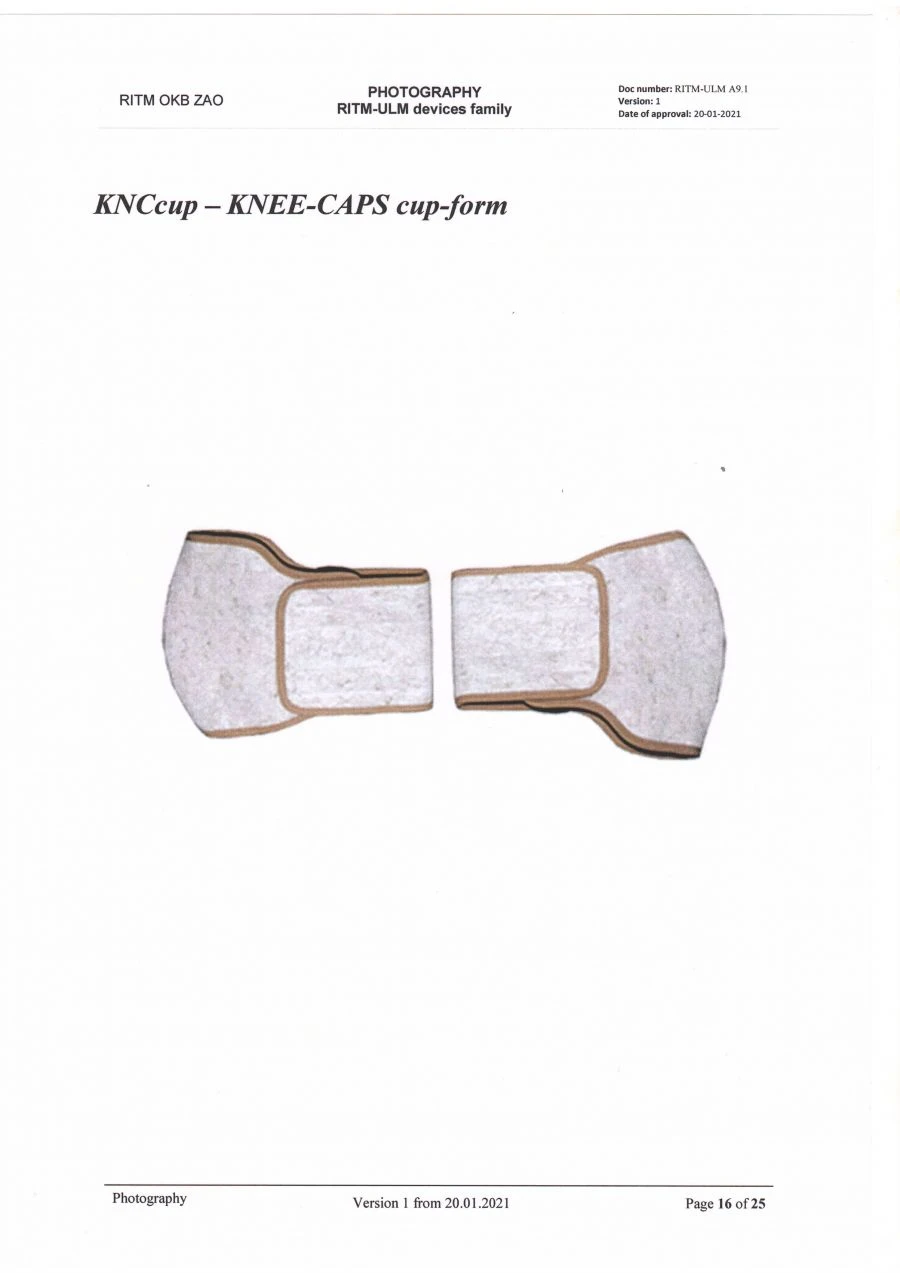 Multi-layer Therapeutic Device "RITM-ULM" Knee Supports