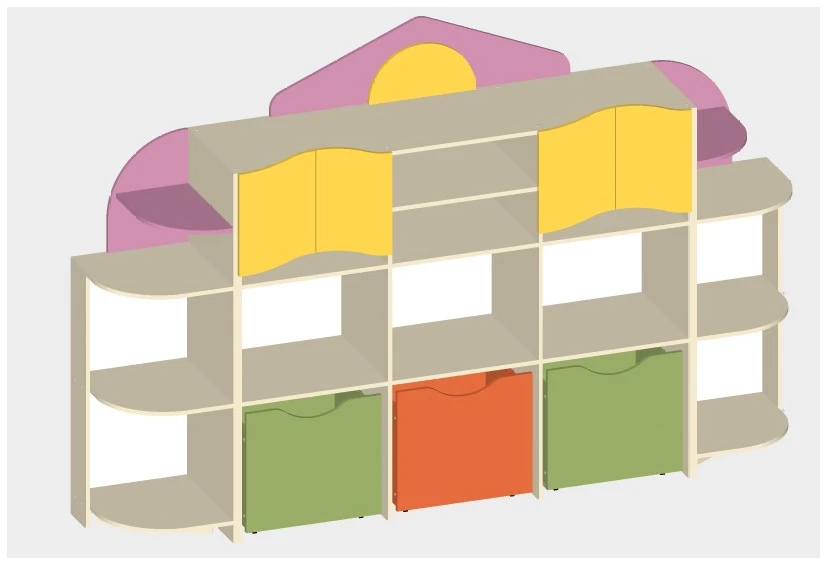 Terem-Teremok Wall Unit Art. S.06.64