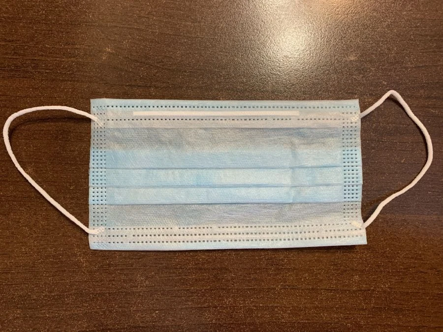 Disposable Medical Mask "Extra", 14x8 cm, Three-Layer Non-Woven Material