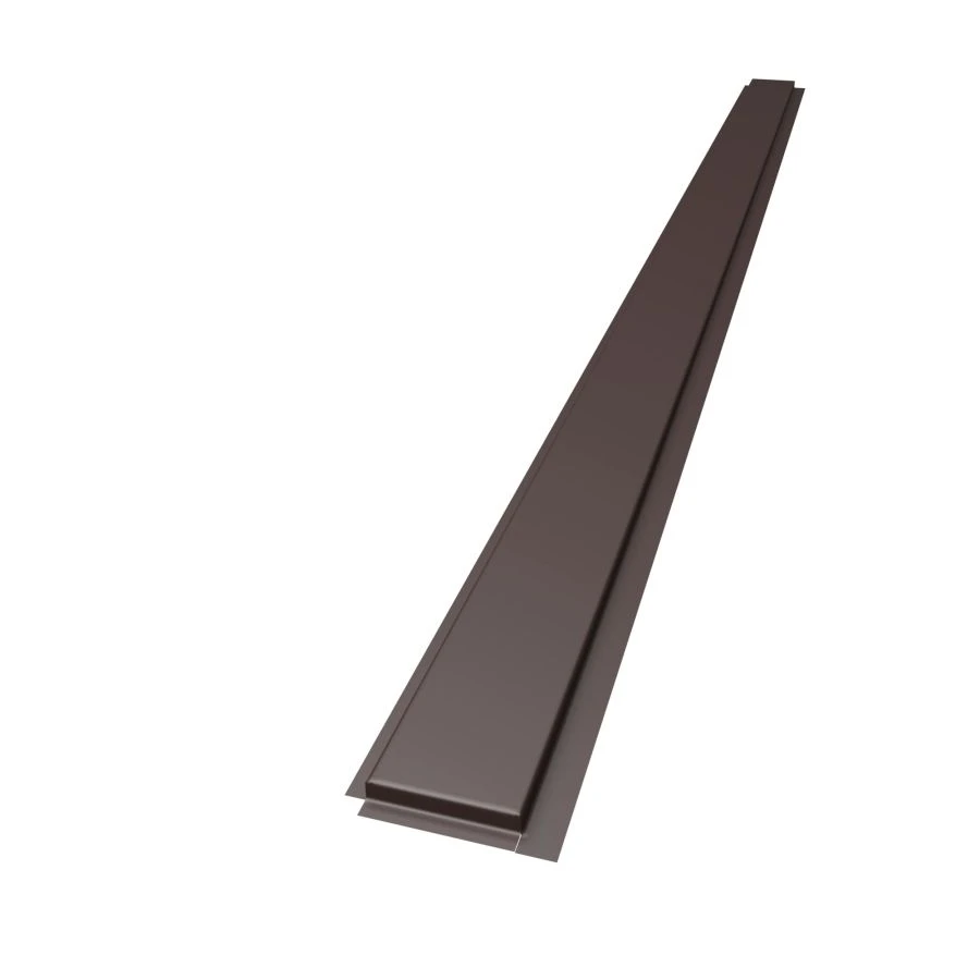 Linear Metal Panel "Yar-Panel" -L Narrow (145x2470mm) Brown - 0.5mm Thickness