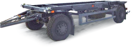 Container Trailer 853322 - Metal Platform with Container Fastening Devices