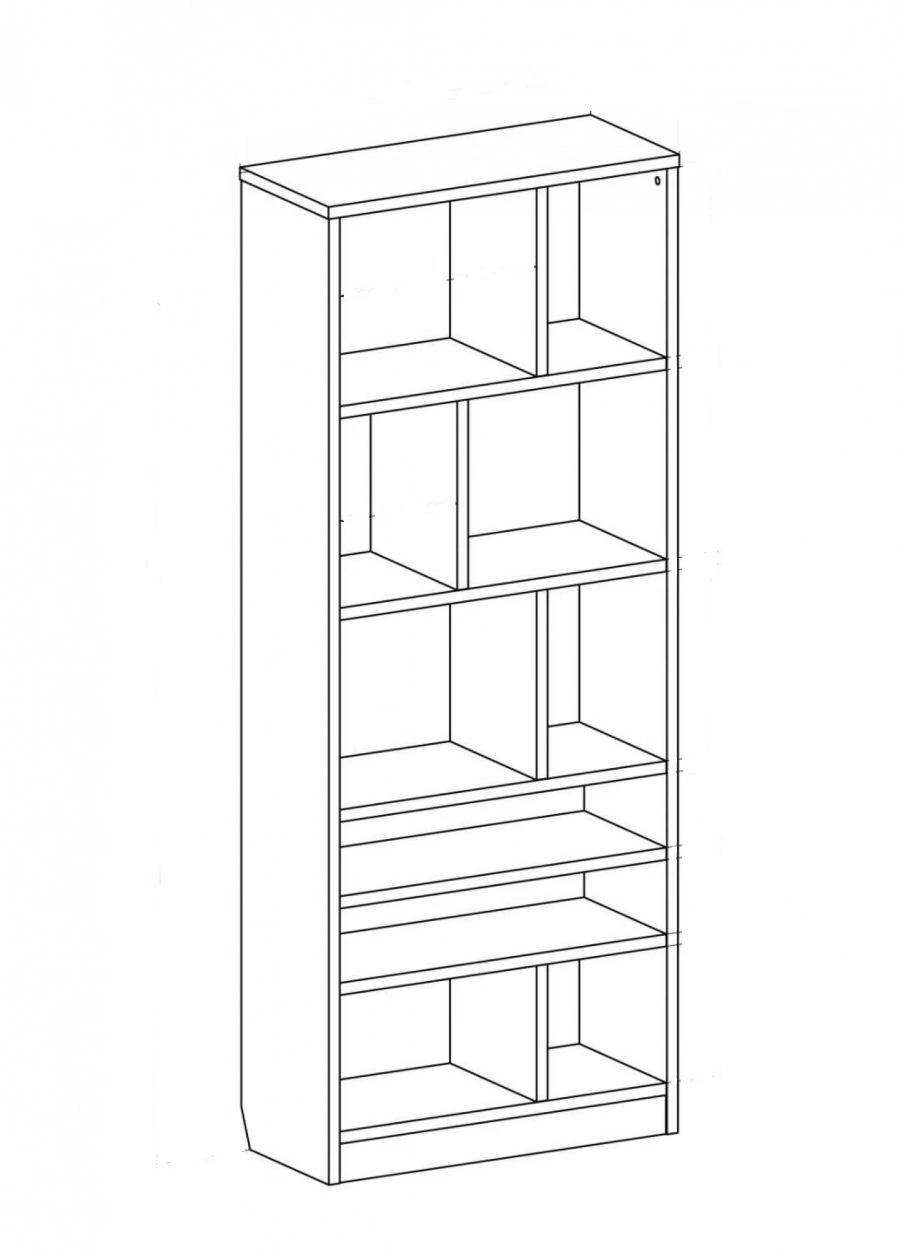 ST 05 Shelving Unit for Home and Public Spaces