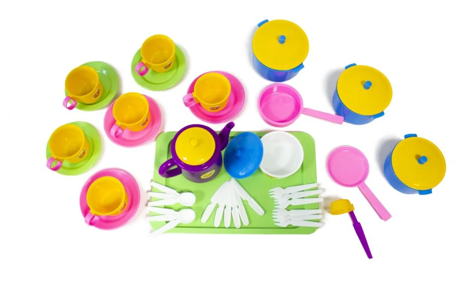 Colorful Toy Dish Set "Invite Guests" 1/14