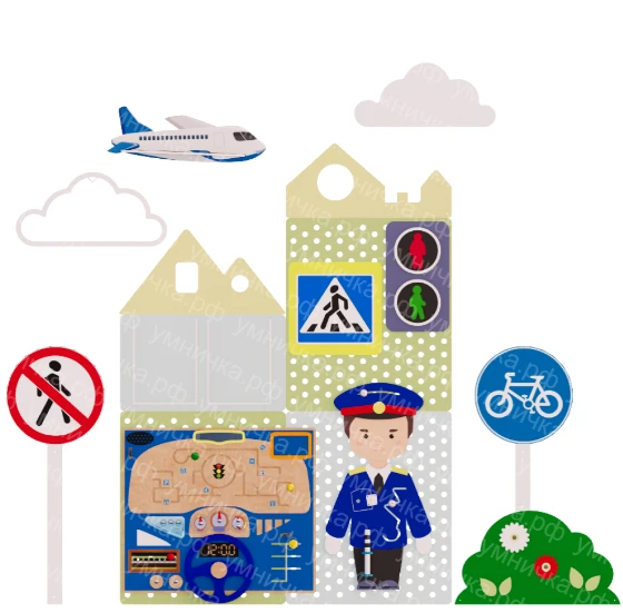 Traffic Rules Educational Stand for Children ISP-011