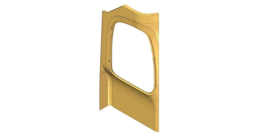 External Rear Partition Panel for LIAS Truck 529220-7802442-60