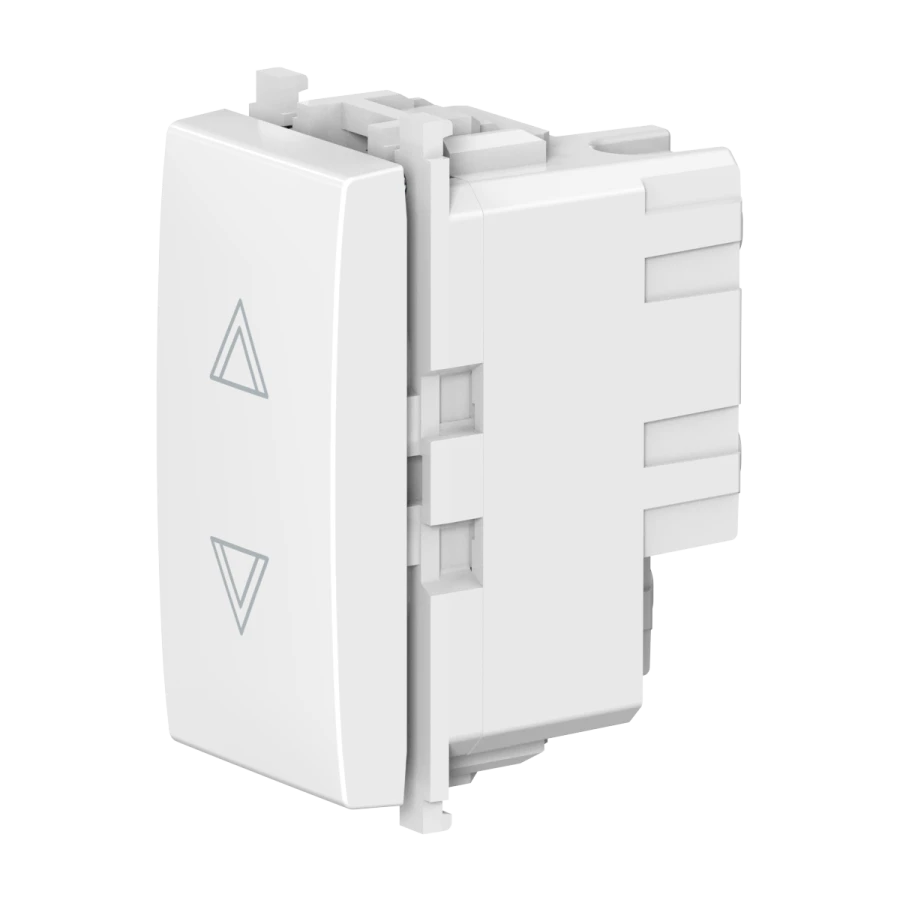 Caduceus Aling Experience Hidden Switch for Roller Shutters, 10A, 250V, White, Art. 72118.0