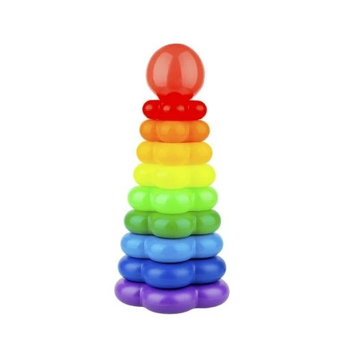 Flower-Shaped Stacking Pyramid Toy 30cm
