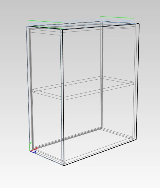 Wall-Mounted Dish Cabinet with One Door