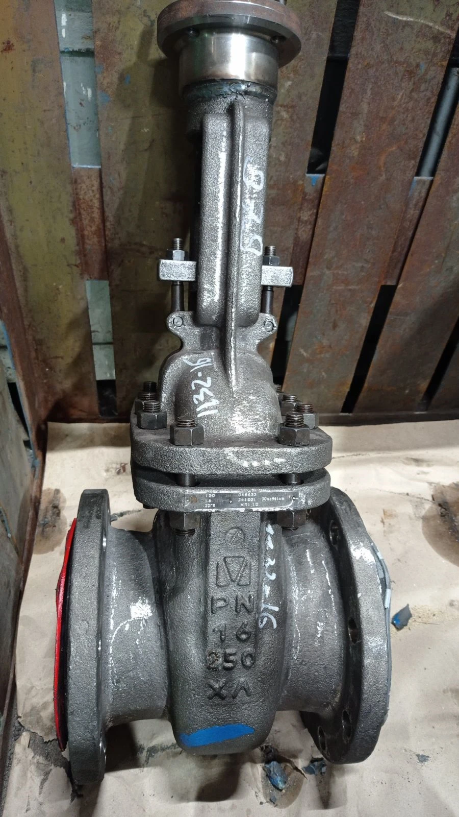 Steel Wedge Gate Valve with Rising Stem for Drive PN 1.6 MPa DN 250