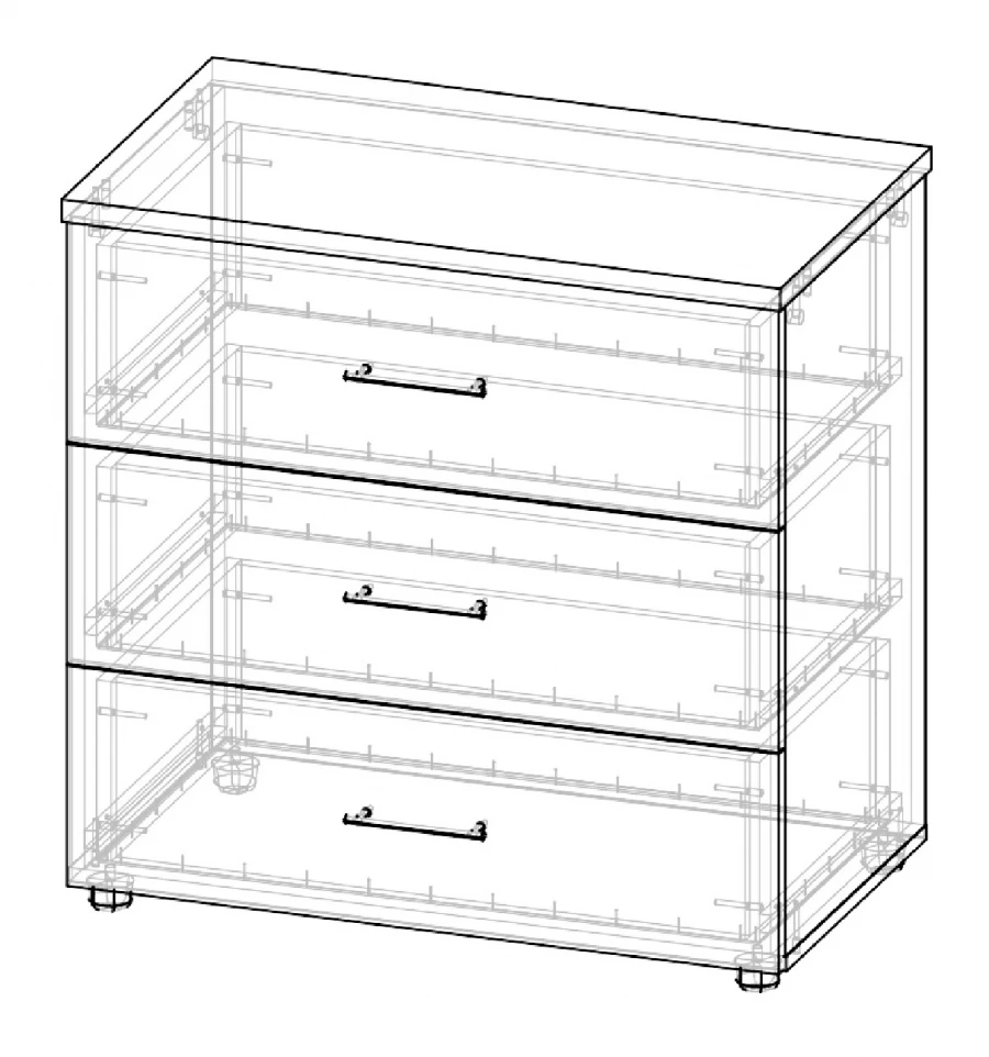 Eco-Friendly Clothes Storage Commode Eger KomE 1 N