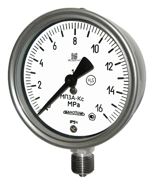 Corrosion-Resistant Pressure Gauges MP3A-Ks