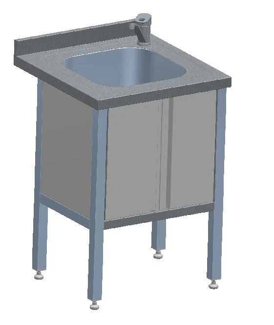 Closed Sink Table for Commercial Dishwashing