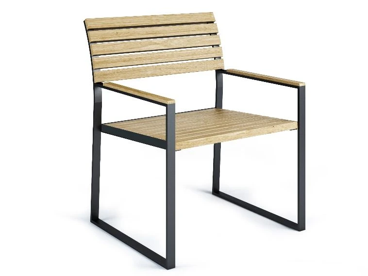 Metal Frame Office Chair for Public Spaces, Model 20607