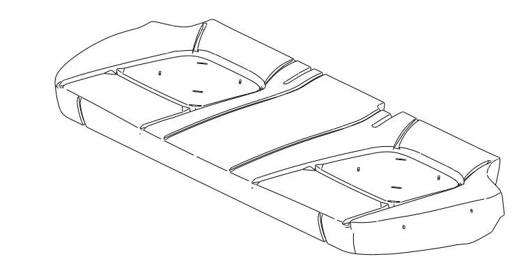 100% Rear Seat Cushion Filling 1601531