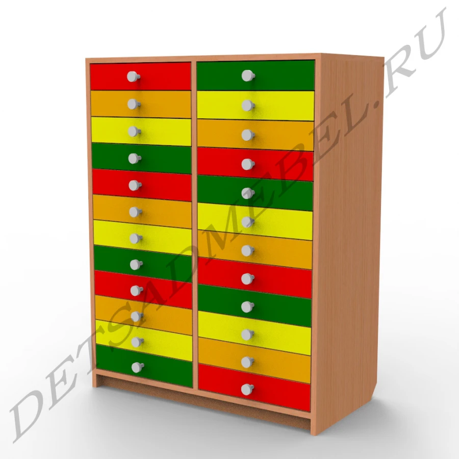 24-Drawer Storage Cabinet with Customizable Options